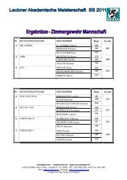 Ergebnis - USI Leoben