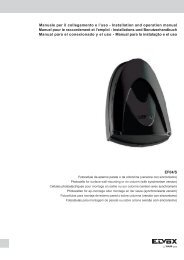 Manuale per il collegamento e l'uso - Installation and ... - Elvox.com