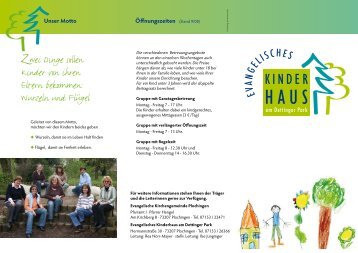 Flyer - Evangelische Kirchengemeinde Plochingen