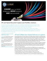 HP and Hyland Document Capture and Workflow Solutions