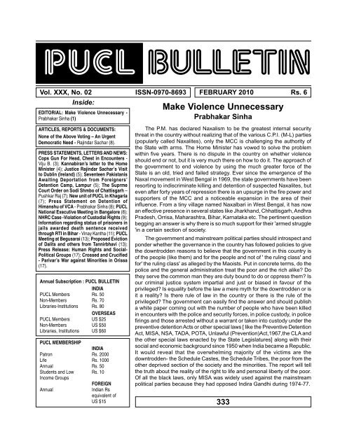 PUCL BULLETIN.pdf - People's Union for Civil Liberties