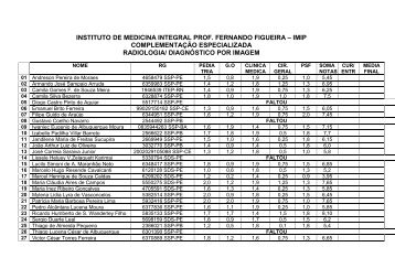 Confira aqui a relaÃ§Ã£o dos selecionados - Imip