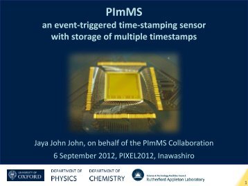 Presentation (2.16 MB) - PImMS - University of Oxford