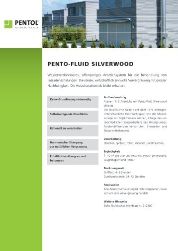 PENTO-FLUID SILVERWOOD - Pentol