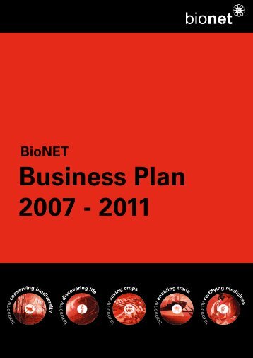 Business Plan 2007 - 2011 - BioNET