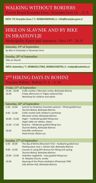 Info: www.slovenia.info/hiking