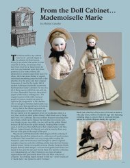 From the Doll Cabinetâ¦ Mademoiselle Marie - Carmel Doll Shop