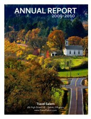 ANNUAL REPORT - Travel Salem