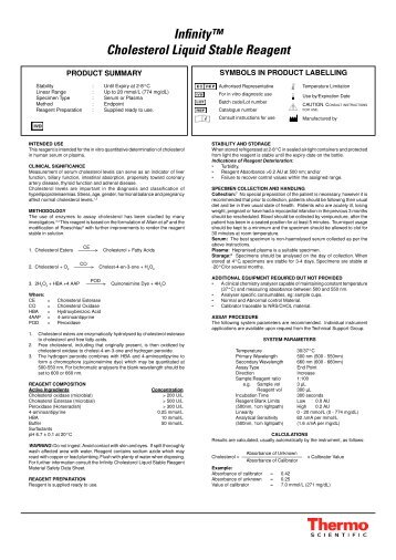 Infinityâ¢ Cholesterol Liquid Stable Reagent - Kaanmed