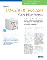 TM-C610 &TM-C620 - Epson POS Printers