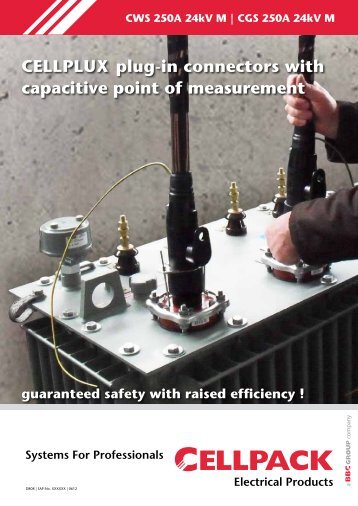 CELLPLUX plug-in connectors with capacitive point of measurement