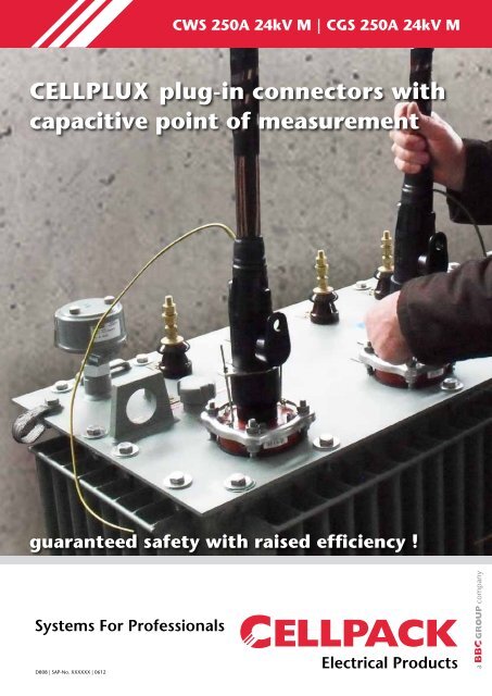 CELLPLUX plug-in connectors with capacitive point of measurement