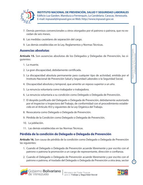 Propuesta de Reglamento Parcial para los Delegados y Delegadas ...