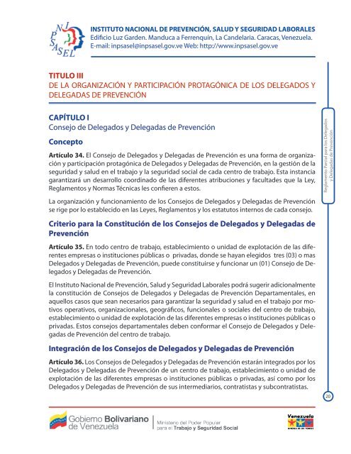 Propuesta de Reglamento Parcial para los Delegados y Delegadas ...