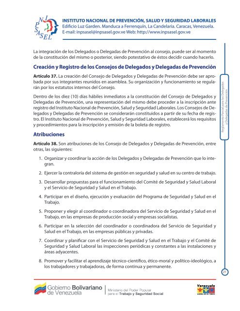 Propuesta de Reglamento Parcial para los Delegados y Delegadas ...