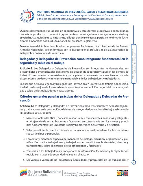 Propuesta de Reglamento Parcial para los Delegados y Delegadas ...