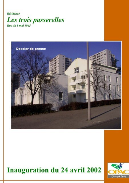 TÃ©lÃ©charger le dossier de presse - Grand Lyon Habitat