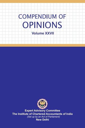 Compendium of Opinions Volume XXVII - EAC - CAalley.com