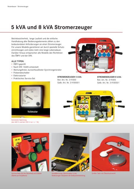 Stromerzeuger - BTL Brandschutz Technik GmbH Leipzig