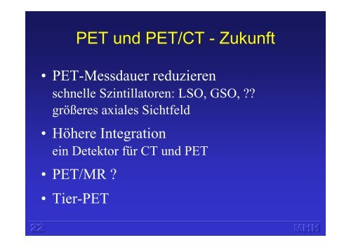 Molekulare Bildgebung mit PET (H. Harke)