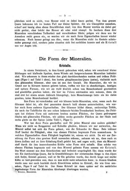Reinhard Brauns: Das Mineralreich Band 1 - Mineralium.com Blog