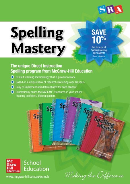 Term 3 Spelling Mastery brochure - McGraw-Hill Education Australia ...