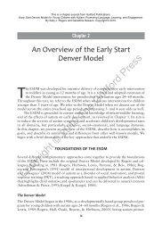 Early Start Denver Model for Young Children with Autism - Nmhrc.com