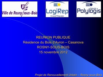 Projet de Renouvellement Urbain â Rosny-sous-Bois