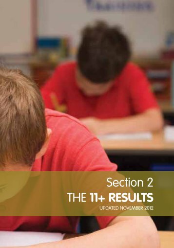 Guide for parents - Section 2 - The 11+ Results