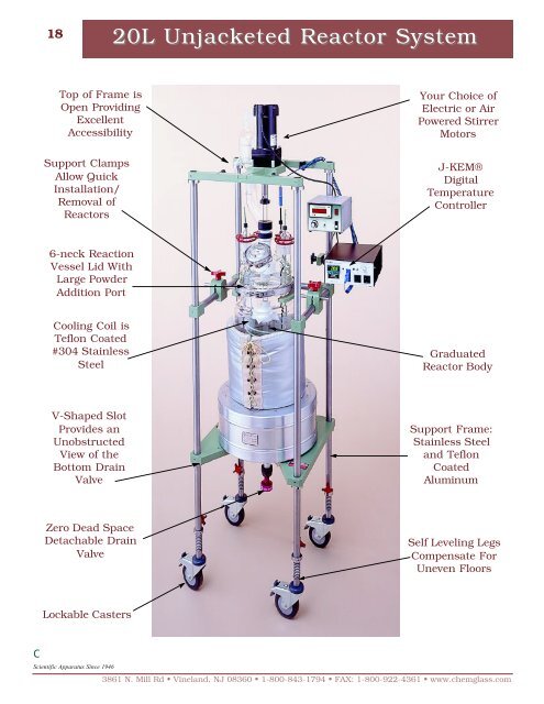 20L Unjacketed Reactor System