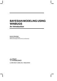 BAYESIAN MODELING USING WINBUGS