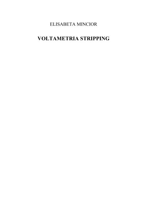 Voltametria stripping - PIM Copy