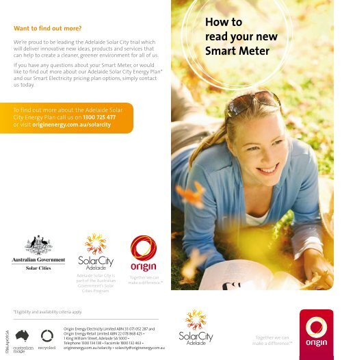 How to read your new Smart Meter Origin Energy