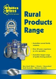 Rural products range - Whites Wires