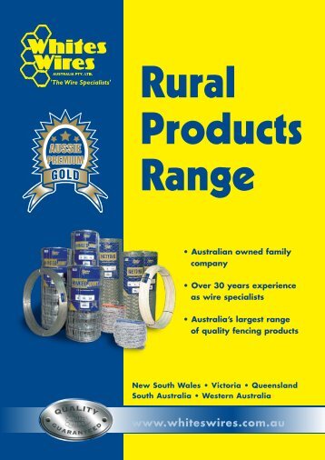 Rural products range - Whites Wires