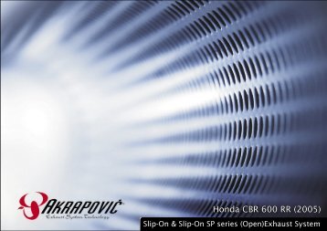 Honda CBR 600 RR (2005) - Akrapovic