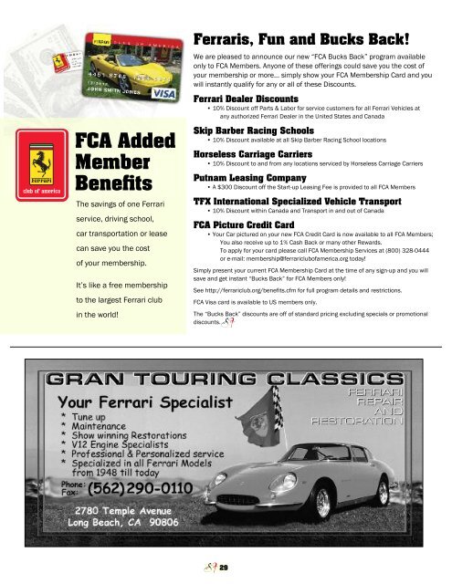 Volume 17 Issue 3 - May/June 2010 - Ferrari Club of America ...