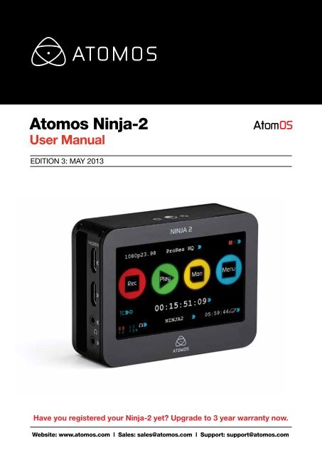 Ninja-2 – User Manual - Atomos
