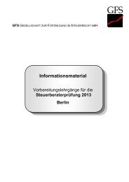 Informationsmaterial - GFS-Berlin