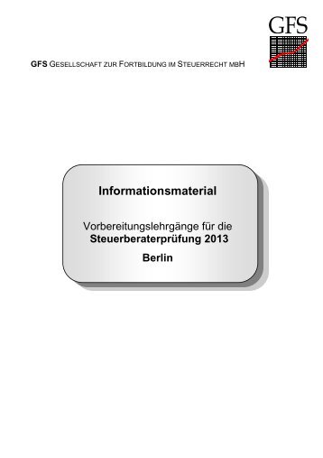 Informationsmaterial - GFS-Berlin