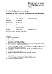 Sitzungsprotokoll GV 01_09 - Gemeinde Lommiswil