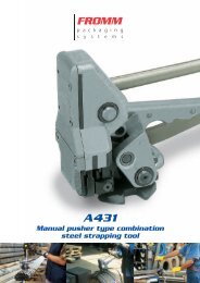 Manual pusher type combination steel strapping tool