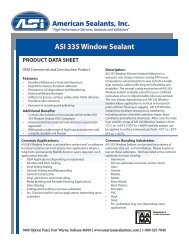 Tech Data - American Sealants, Inc.