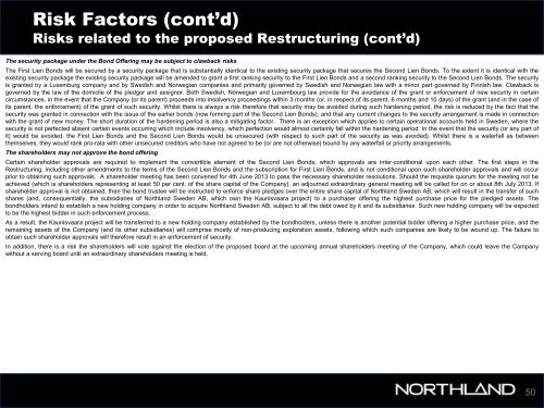 Investor Presentation May 2013 - Northland Resources