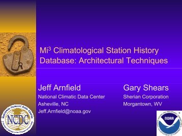 Climatological Station History - National Climatic Data Center - NOAA