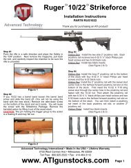 Ruger Ring Chart Midwayusa Ruger 10 22 Strikeforce Installation Instructions Midwayusa