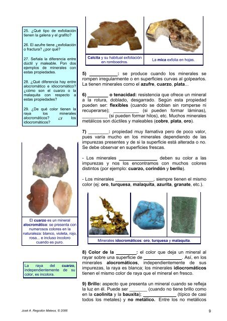 minerales