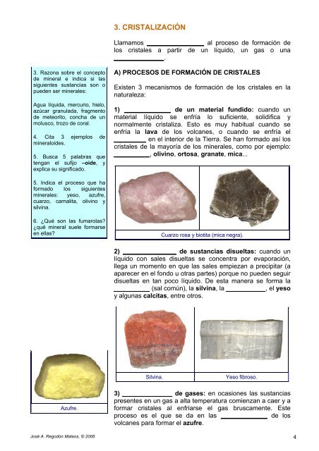 minerales