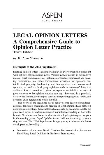 Writing a legal opinion