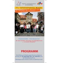 PROGRAMM - Migranten- und Integrationsbeirat der Stadt Bamberg ...